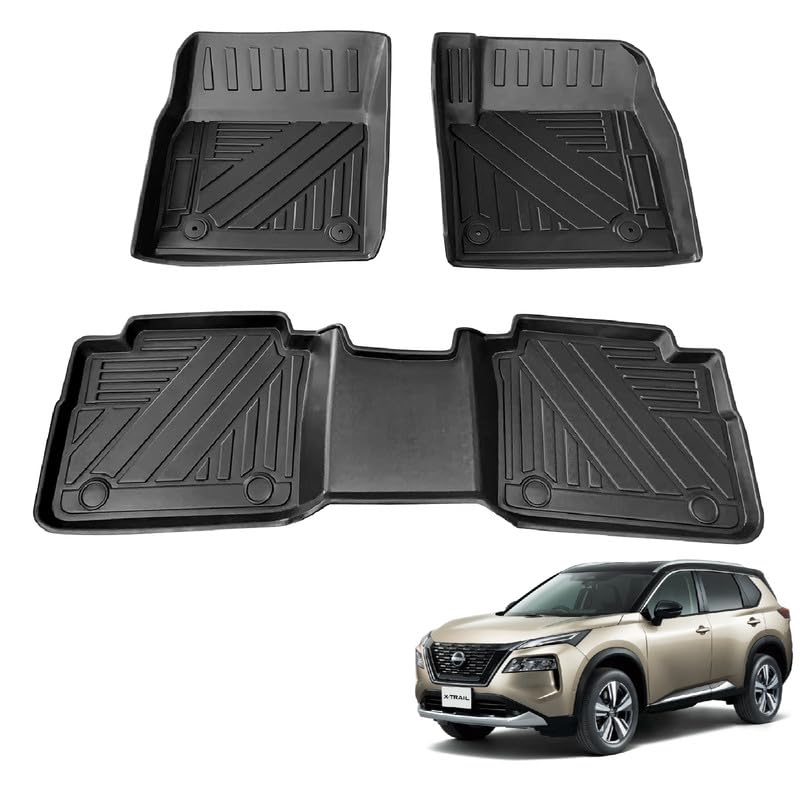 日産エクストレイル T33 純正 フロアカーペット（フロアマット） Amazon | ニッサン 新型 エクストレイル T33系 3Dフロアマット